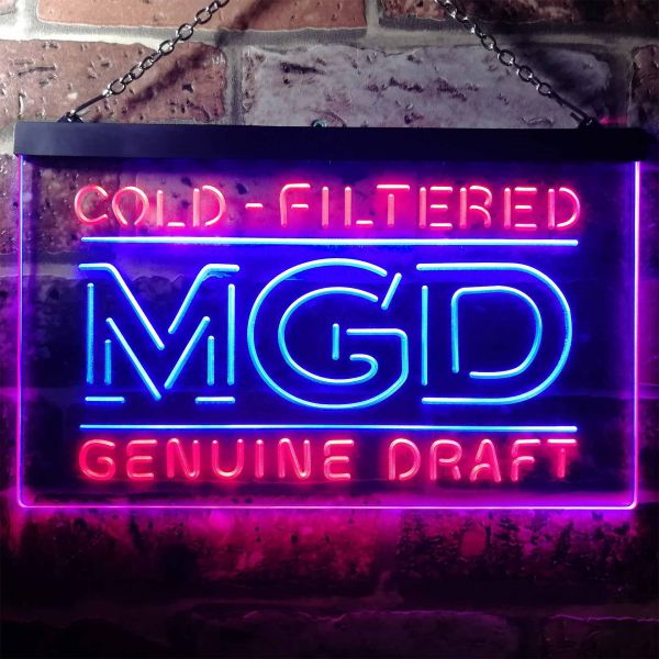 Miller Genuine Draft - MGD Dual LED Neon Light Sign